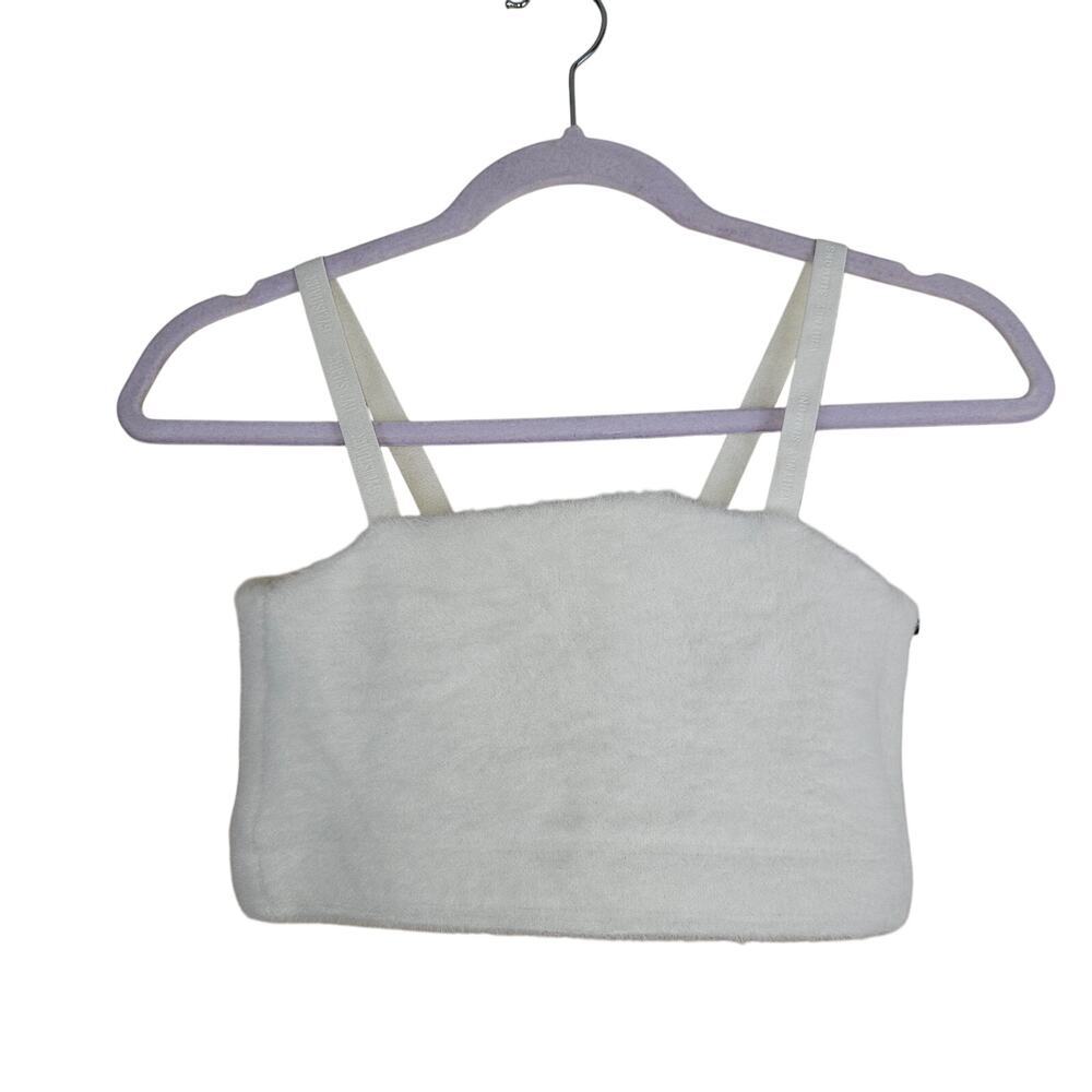 Gymshark Whitney Simmons Fuzzy Bandeau Top Size S
